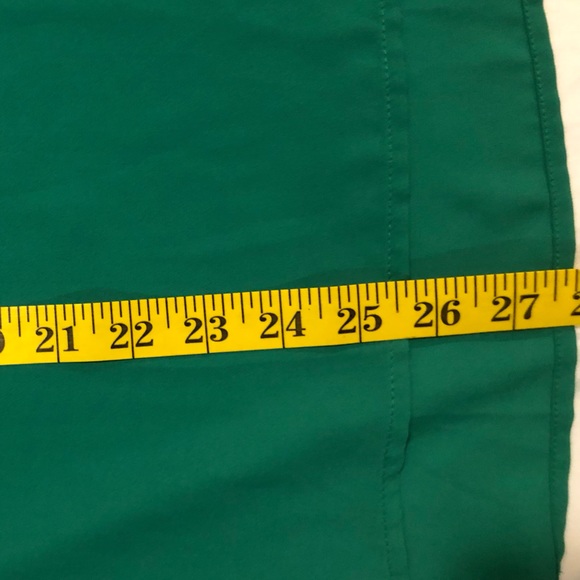 Pleione, emerald green sleeveless blouse with v in front & v cutout in back, S - Picture 8 of 11